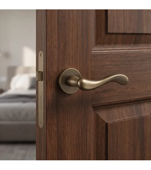 Matt bronze Mandelli Ande door handle design handle