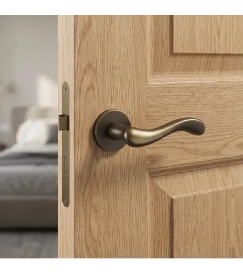 Matt bronze Mandelli Ande door handle design handle