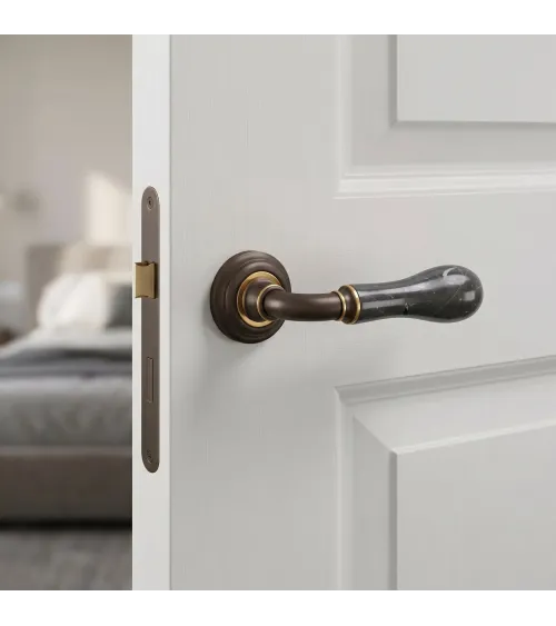 Mandelli Naxos brass door handle design handle colour 3