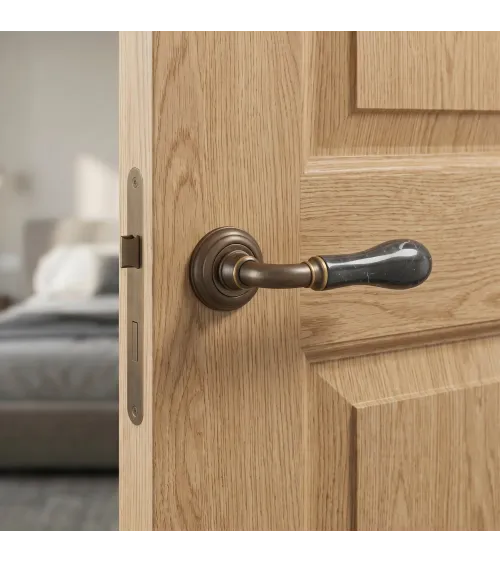 Mandelli Naxos brass door handle design handle colour 3