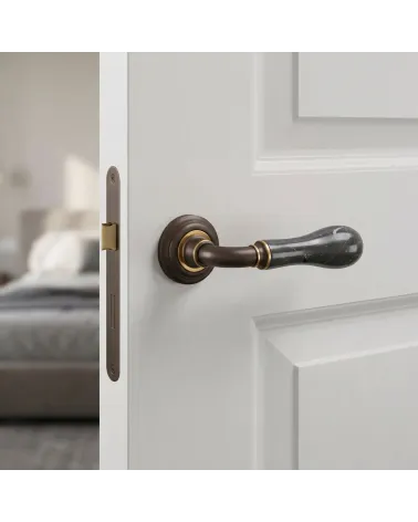 Mandelli Naxos Polished Gold Door Handles