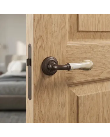 Mandelli Naxos bronze door handles