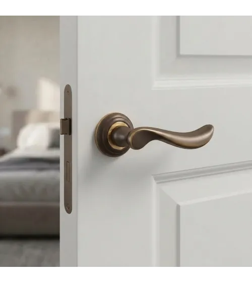 Mandelli Norma bronze sculpture door handle design handle