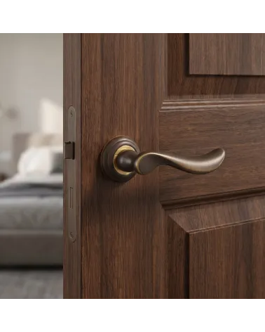Mandelli Norma Polished Gold Door Handles