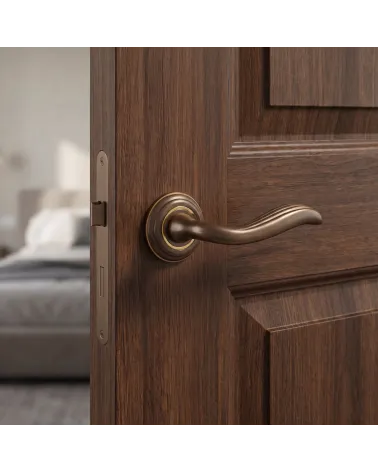 Mandelli Plisse Polished Chrome Round Door Handles