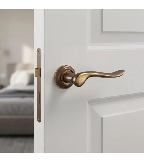 Mandelli Rondò bronze door handle designer handle