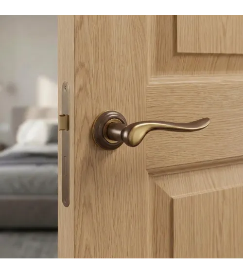 Mandelli Rondò bronze door handle designer handle