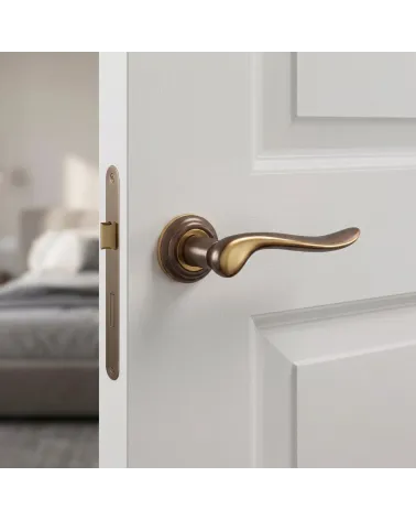 Mandelli Rondò Satin Chrome Door Handles