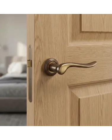 Mandelli Rondò Satin Chrome Door Handles