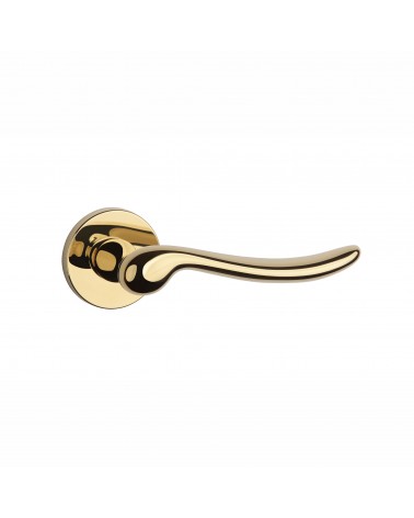 Polished gold NERINA door handle designer handle