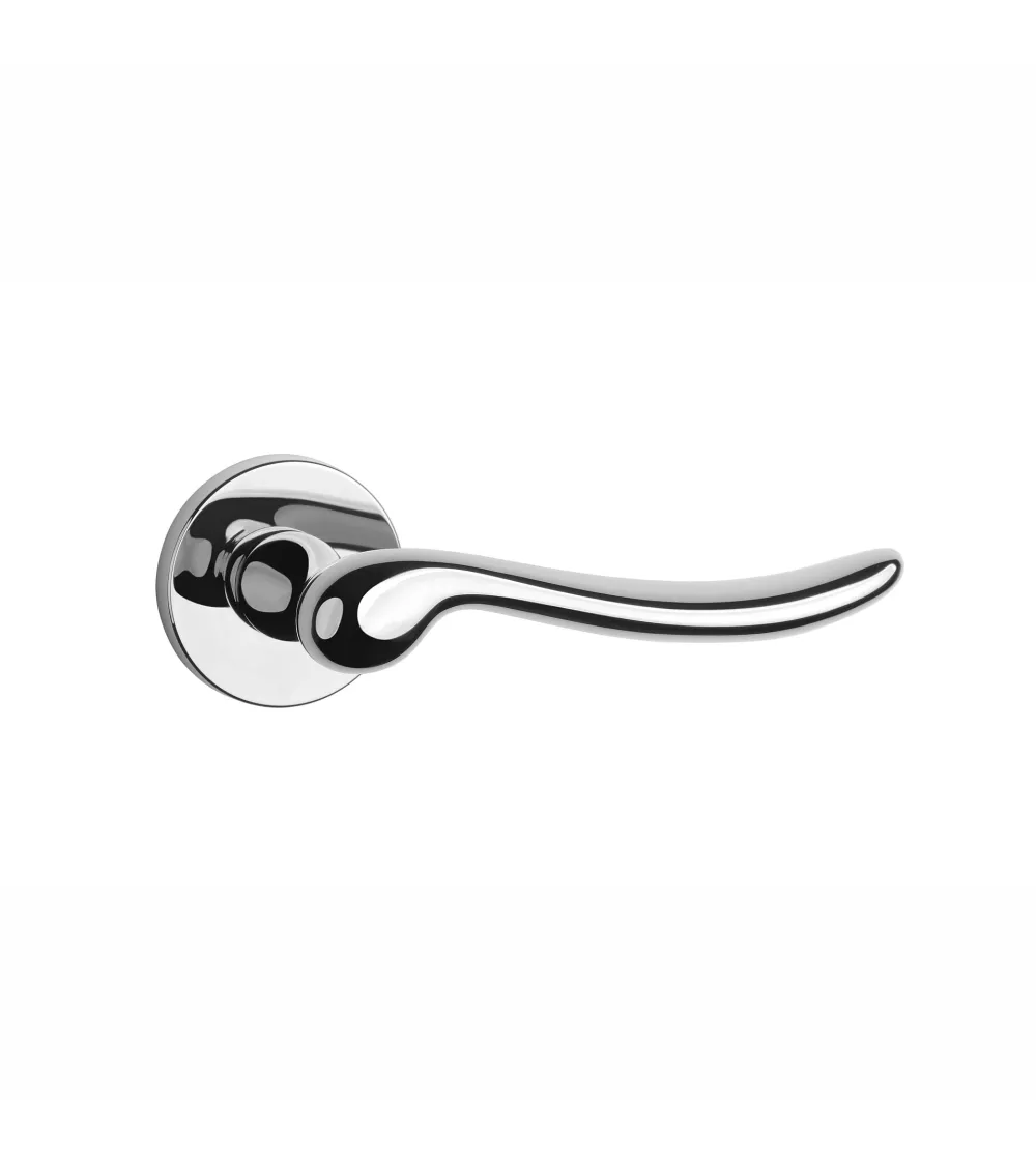 Polished chrome NERINA door handle designer handle