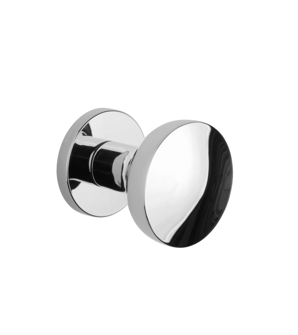 Black MESA Round movable door knob - designer handle
