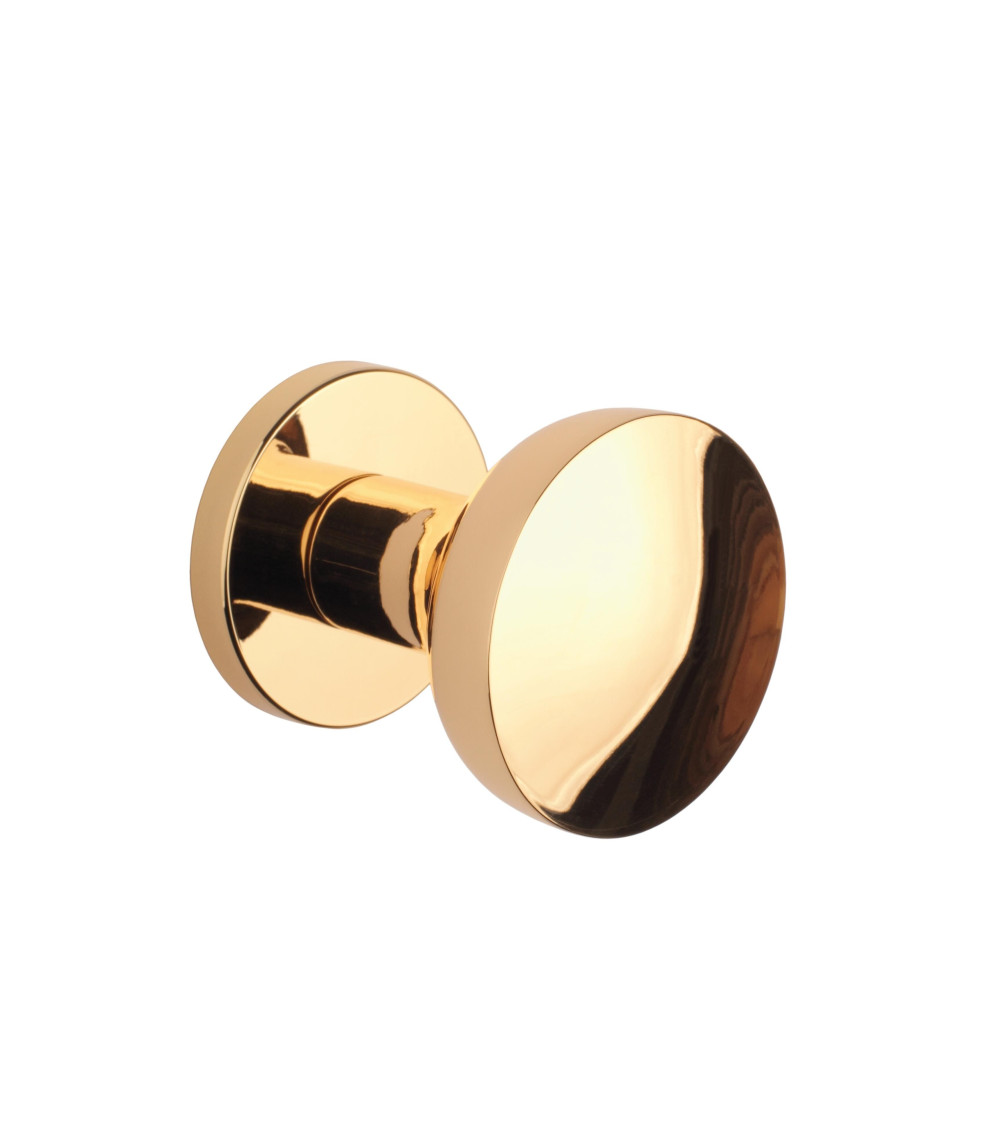 Black MESA Round movable door knob - designer handle