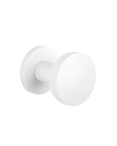 White MESA round mobile door knob - designer handle
