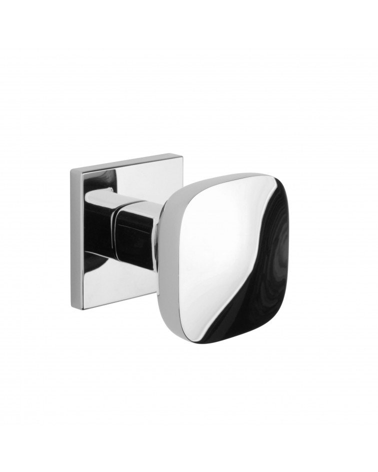 Black KIAMA square door knob - designer handle