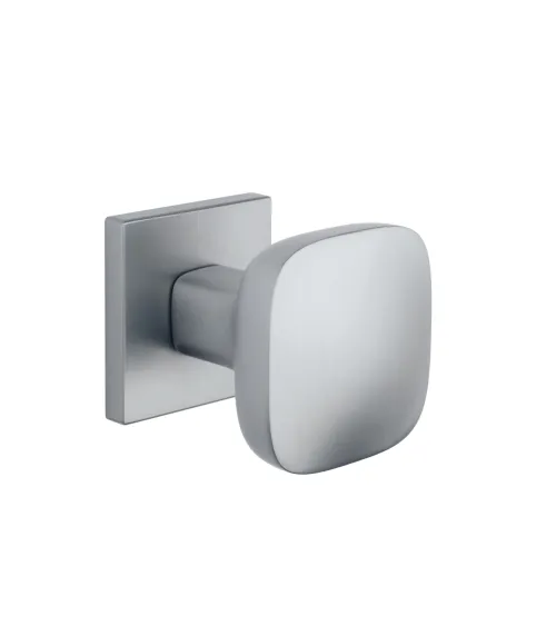 Black KIAMA square door knob - designer handle