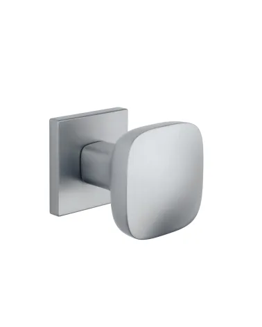 Black KIAMA square door knob - designer handle