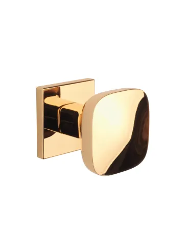 Black KIAMA square door knob - designer handle
