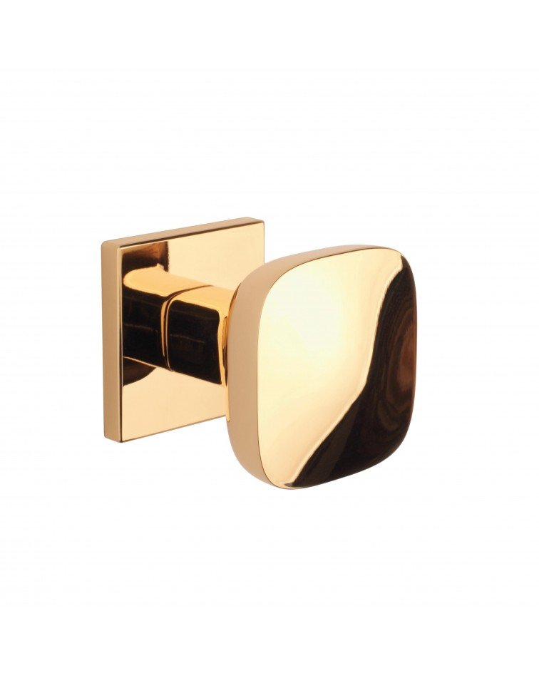 Black KIAMA square door knob - designer handle