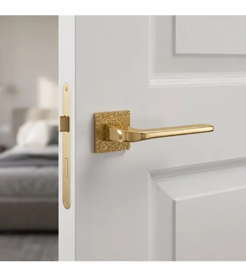 TUPAI 4007-T3 polished gold door handle design handle