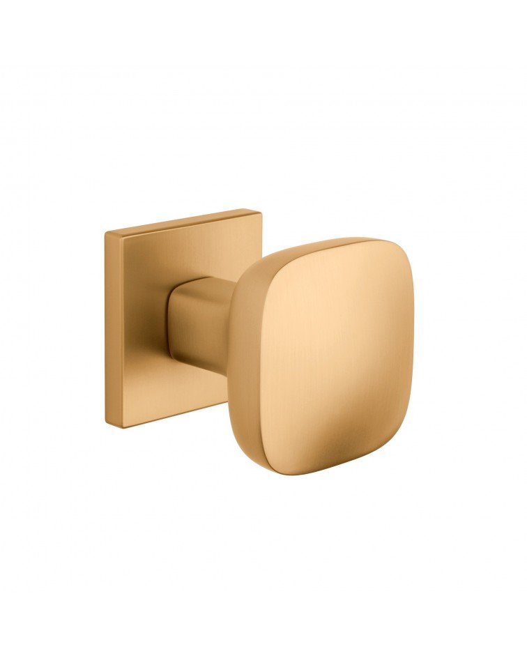 Black KIAMA square door knob - designer handle