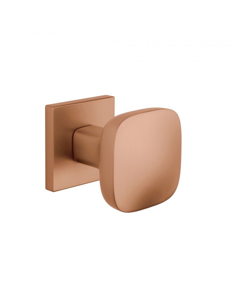 Black KIAMA square door knob - designer handle