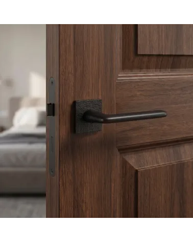Chic and Rebellious Black Door Handle - TUPAI 4165-T3 Model