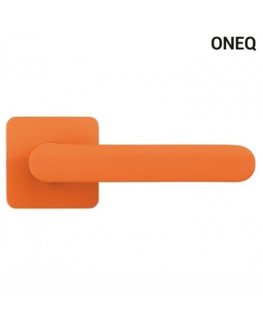 Brown door handle, square plate - Colombo Design Mood - designer handle