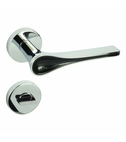 Futuristic DOM Polaris Round WC Door Handle - designer handle