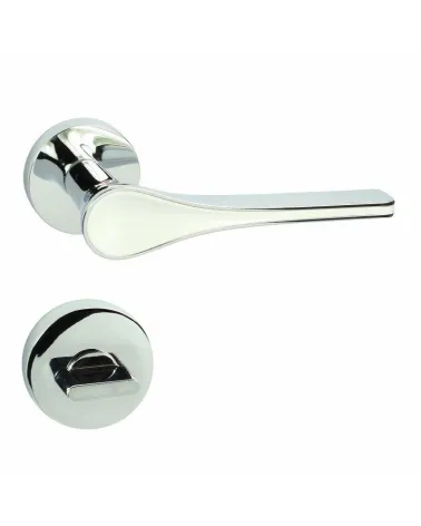 Futuristic DOM Polaris Round WC door handle - designer handle