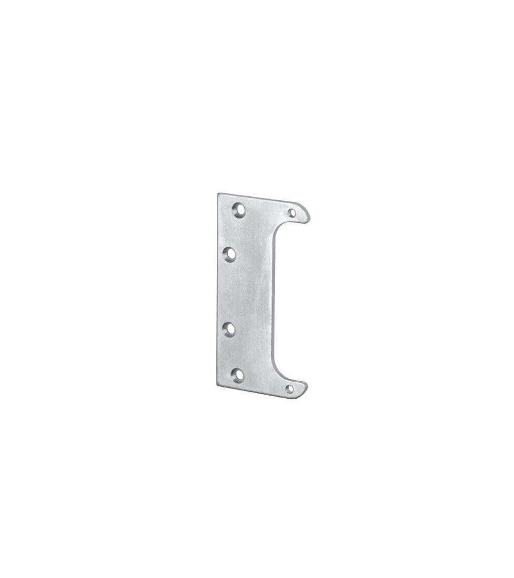 Reinforcement plate for concealed door hinge, for concealed hinge - designer handle