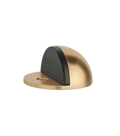 Matt gold door stops DS21, floor mounted - designer handle