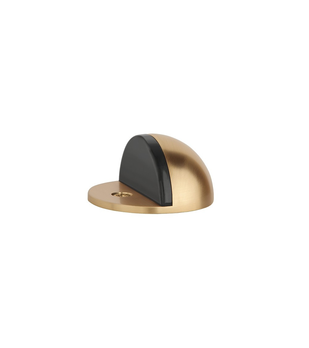 Matt gold door stops DS21, floor mounted - designer handle