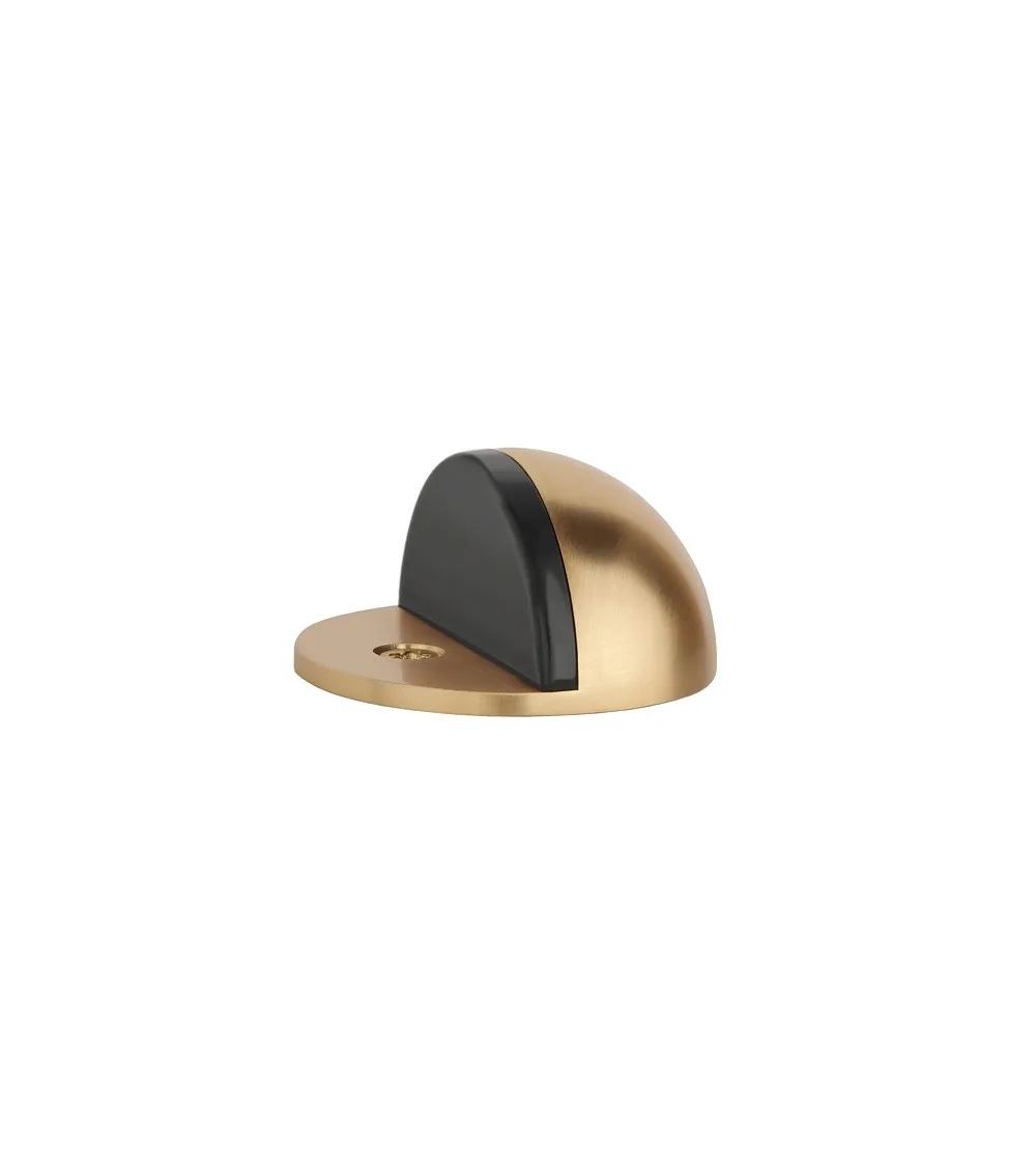 Matt gold door stops DS21, floor mounted - designer handle