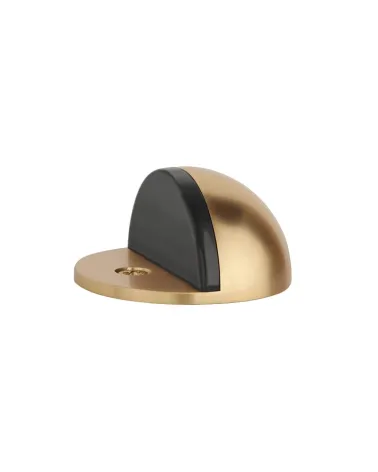 Matt gold door stops DS21, floor mounted - designer handle