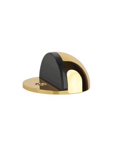 Matt gold door stops DS21, floor mounted - designer handle