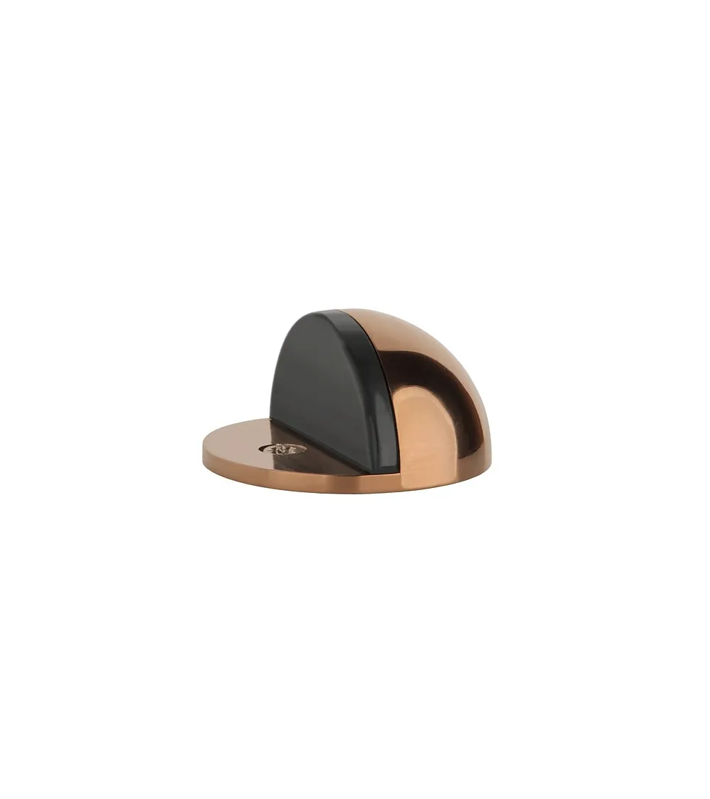 Matt gold door stops DS21, floor mounted - designer handle