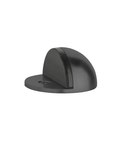 Black door stop DS21, floor mounted - designer handle