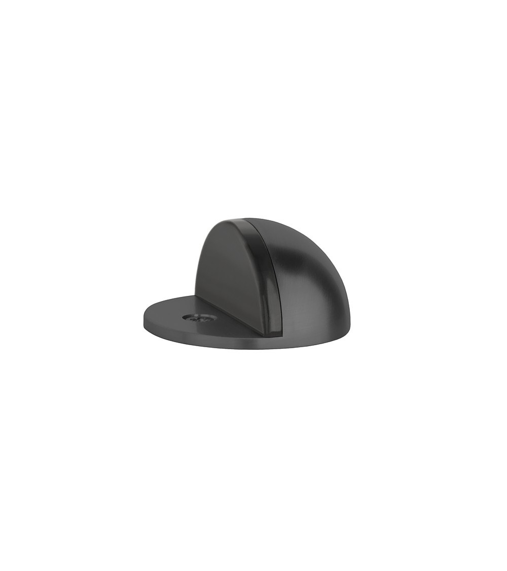 Black door stop DS21, floor mounted - designer handle