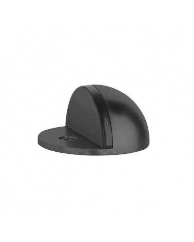 Black door stop DS21, floor mounted - designer handle