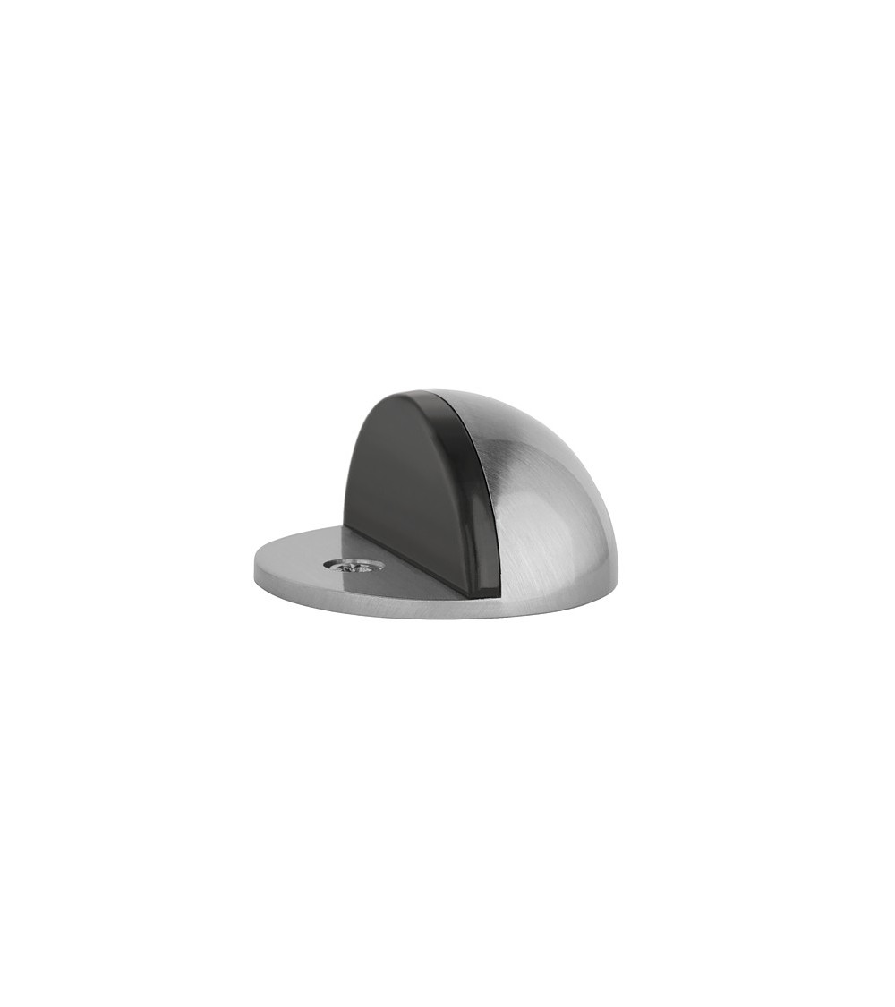 Satin chrome door stops DS21, floor mounted - designer handle