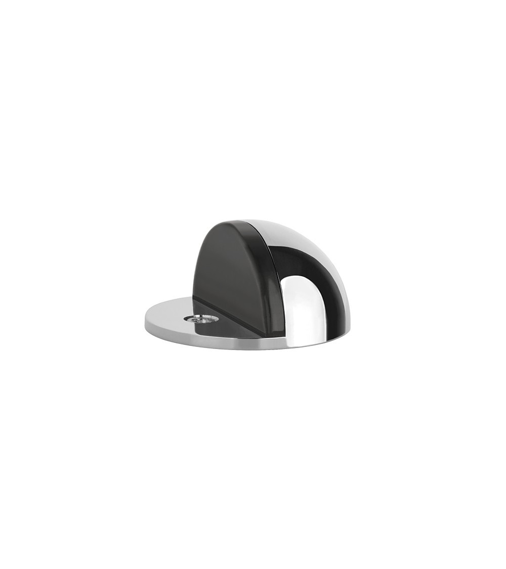 Polished chrome door stops DS21, floor mounted - designer handle