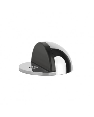 Polished chrome door stops DS21, floor mounted - designer handle
