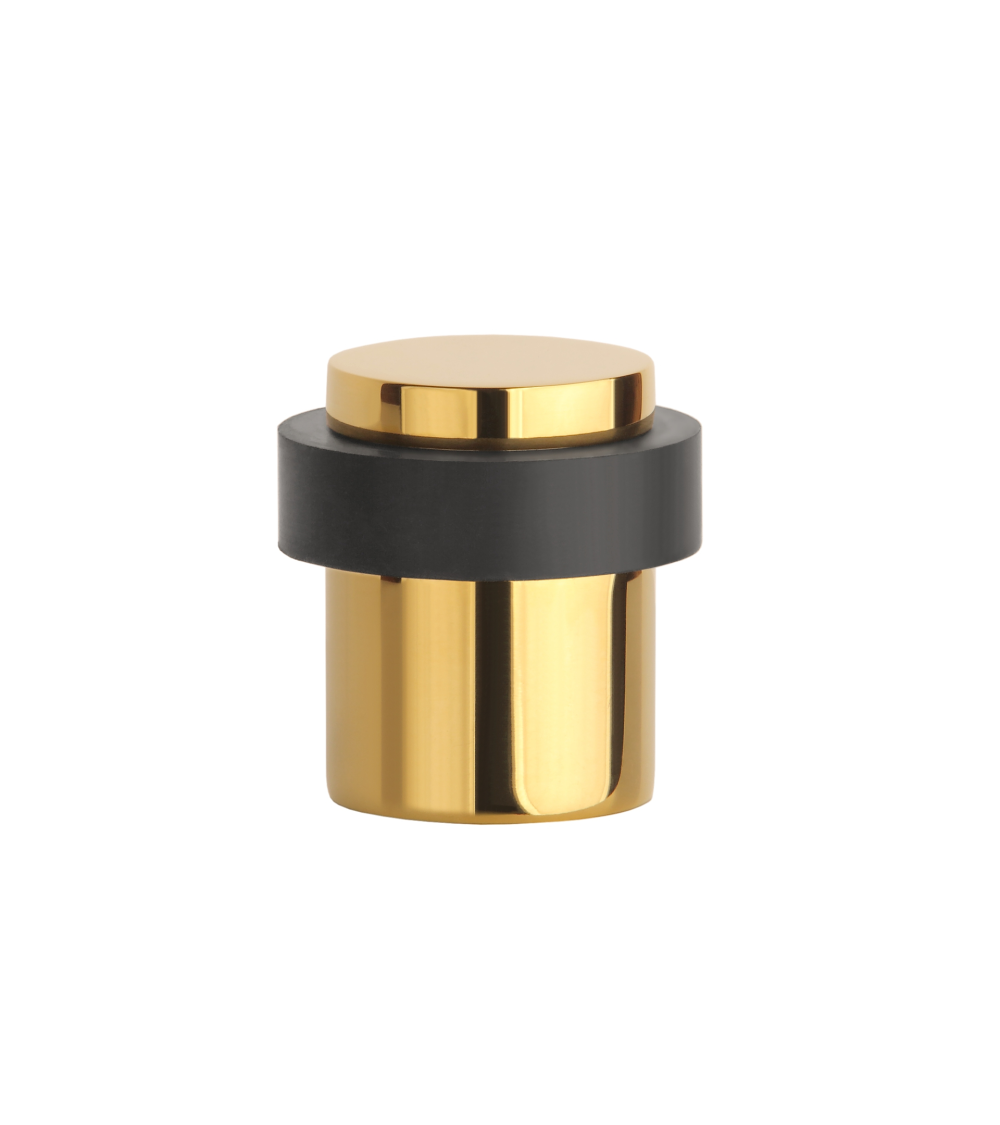 Polished gold door stop 1718 design handle