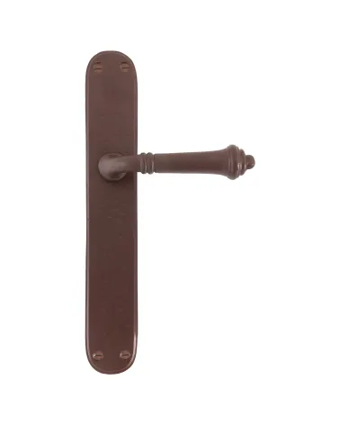 Black iron 287 door handle - designer ironmongery