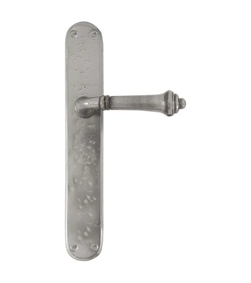 Black iron 287 door handle - designer ironmongery