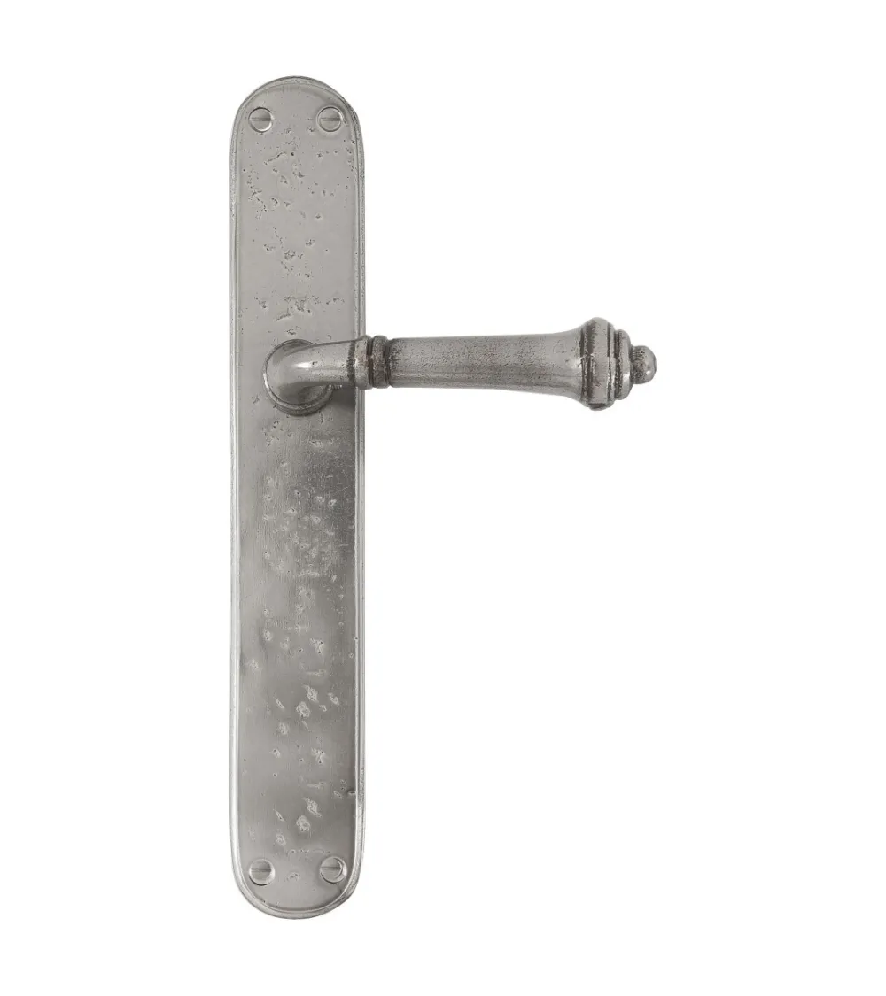 Black iron 287 door handle - designer ironmongery