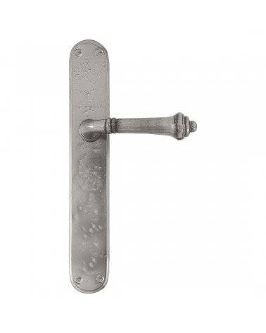 Black iron 287 door handle - designer ironmongery