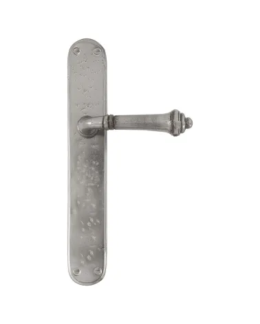 Black iron 287 door handle - designer ironmongery