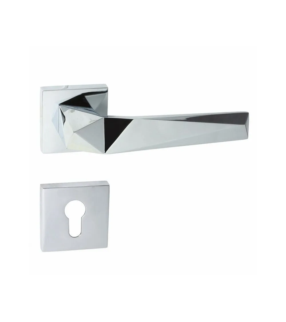 DOM Pira QR Door Handle with Key I - designer handle